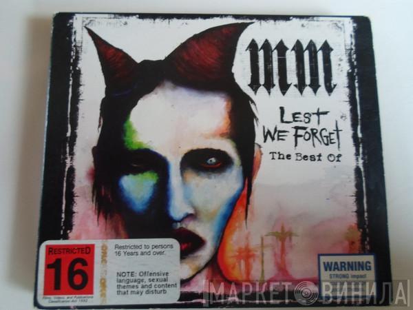  Marilyn Manson  - Lest We Forget - The Best Of