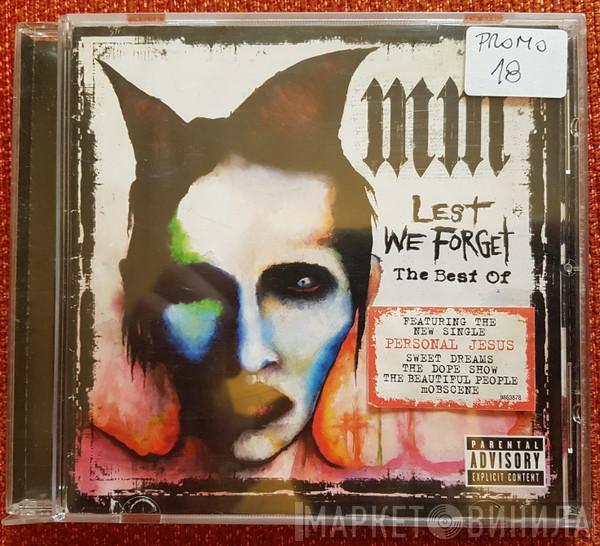  Marilyn Manson  - Lest We Forget - The Best Of