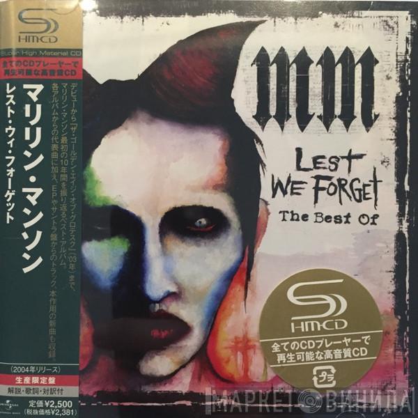  Marilyn Manson  - Lest We Forget - The Best Of