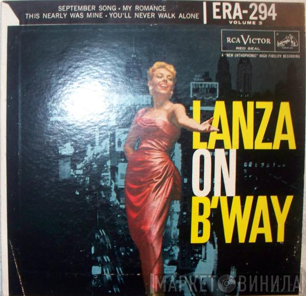  Mario Lanza  - Lanza On B'way