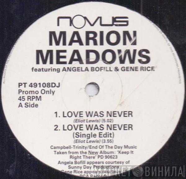 Marion Meadows - Love Was Never