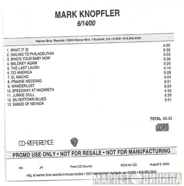  Mark Knopfler  - 6/14/00
