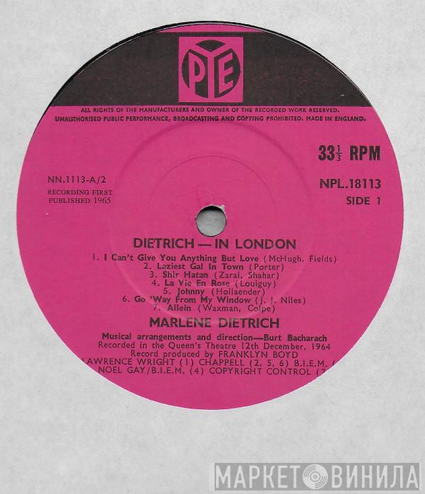 Marlene Dietrich - Dietrich In London