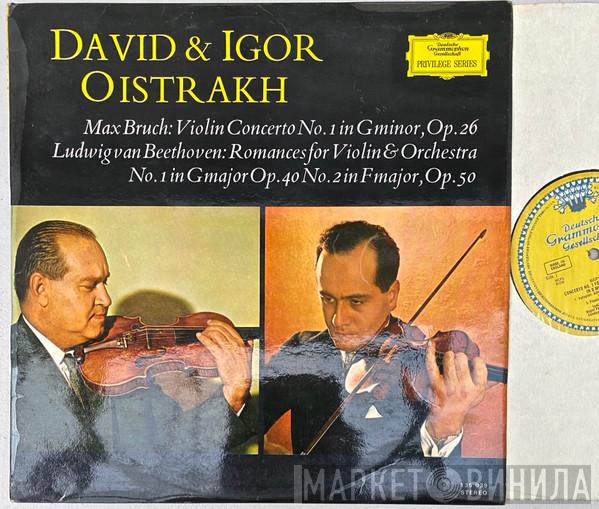 Max Bruch, Ludwig van Beethoven, David Oistrach, Igor Oistrach - Violin Concerto No. 1 In G Minor, Op. 26 / Romances For Violin & Orchestra No. 1 In G Major Op. 40 No. 2 In F Major, Op. 50