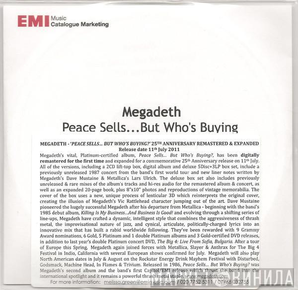  Megadeth  - Peace Sells... But Who's Buying? - 25th Anniversary Deluxe Edition