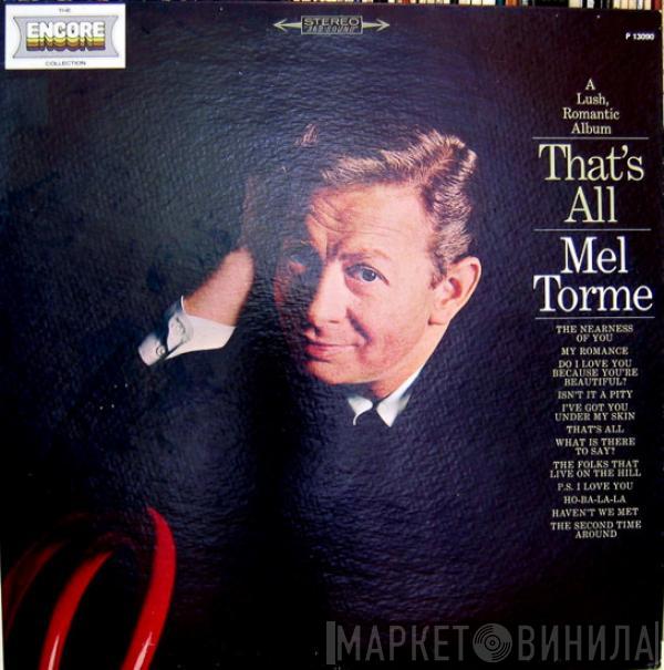 Mel Tormé - A Lush, Romantic Album That's All