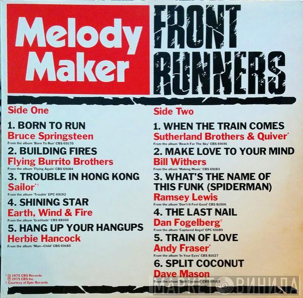  - Melody Maker Front Runners