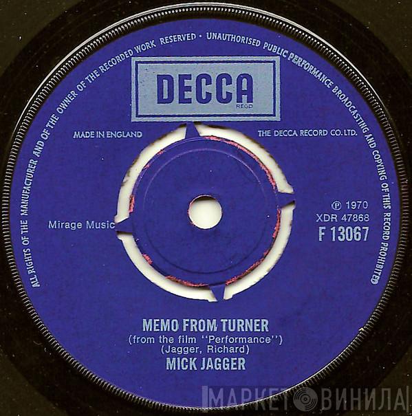  Mick Jagger  - Memo From Turner / Natural Magic