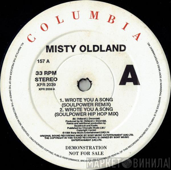 Misty Oldland - Wrote You A Song