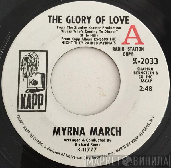 Myrna March - The Glory Of Love / Tell Me What You Want To Do