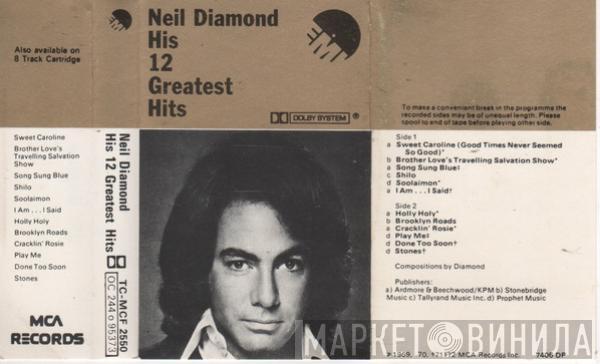  Neil Diamond  - His 12 Greatest Hits