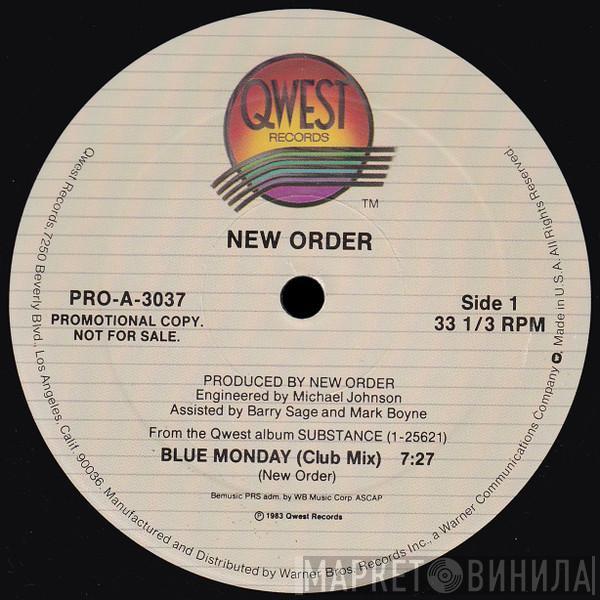  New Order  - Blue Monday / Touched By The Hand Of God