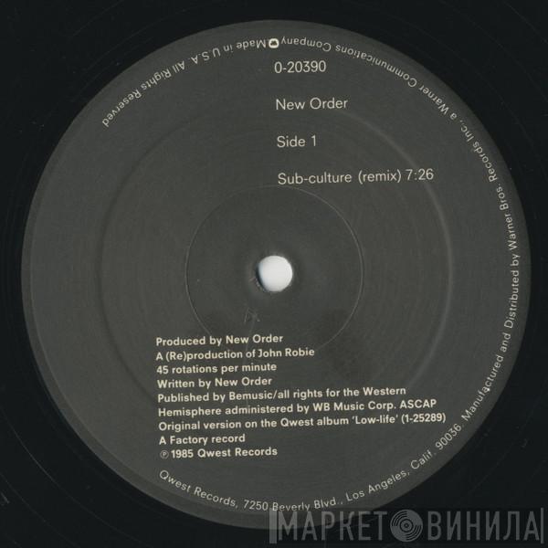  New Order  - Sub-Culture