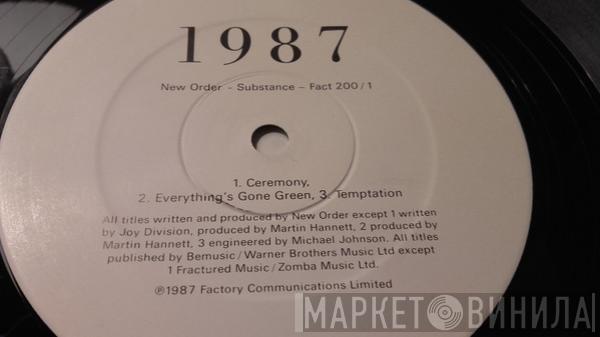  New Order  - Substance