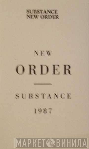  New Order  - Substance
