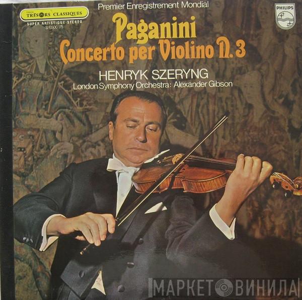 - Niccolò Paganini , Henryk Szeryng  Alexander Gibson  - Concerto Per Violino N. 3 (Premier Enregistrement Mondial) 