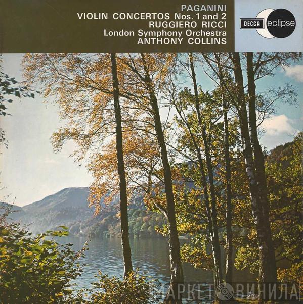 , Niccolò Paganini , Ruggiero Ricci , The London Symphony Orchestra  Anthony Collins   - Violin Concertos Nos. 1 And 2