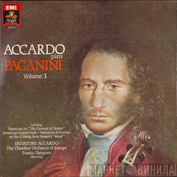 , Niccolò Paganini , Salvatore Accardo , The Chamber Orchestra Of Europe  Franco Tamponi  - Accardo Plays Paganini, Volume 1