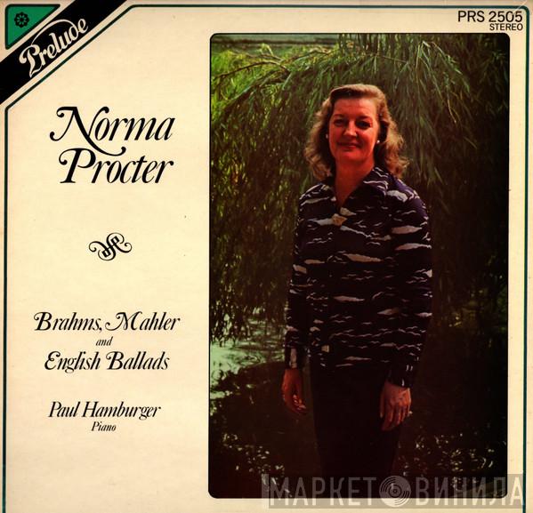 Norma Procter, Paul Hamburger - Brahms, Mahler And English Ballads