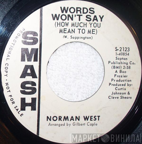 Norman West - Words Won't Say (How Much You Mean To Me)