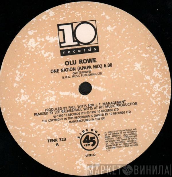 Olu Rowe - One Nation (Apapa Mix)