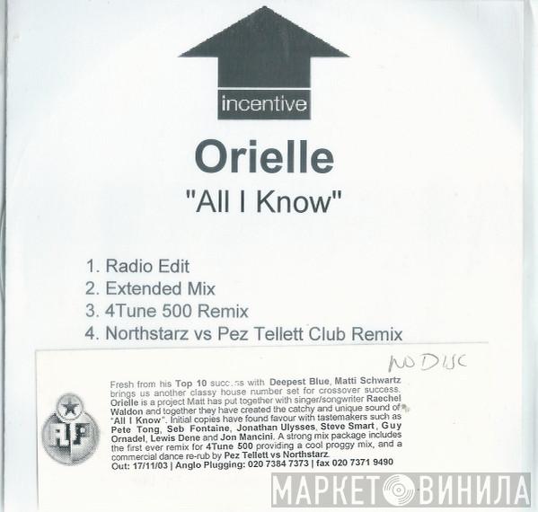  Orielle  - All I Know