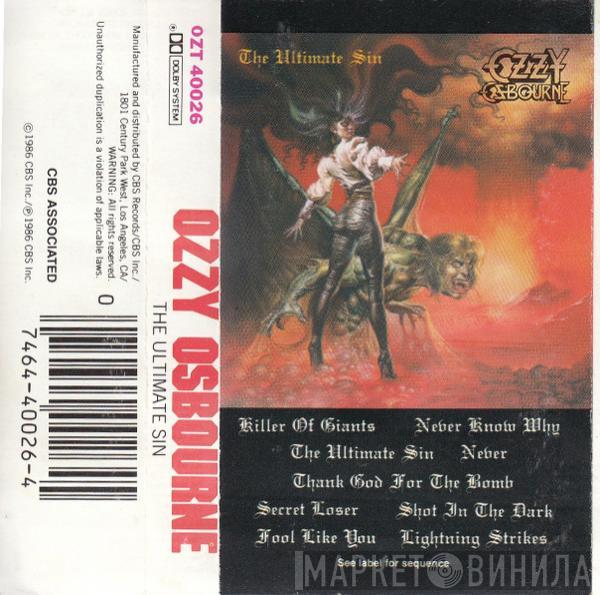  Ozzy Osbourne  - The Ultimate Sin