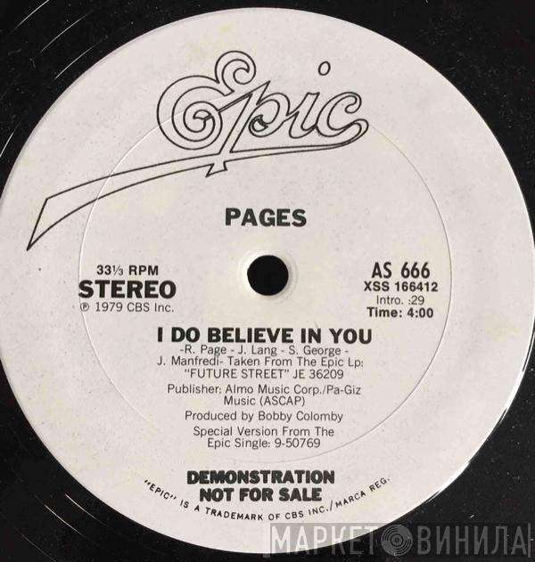 Pages  - I Do Believe In You (Promo)