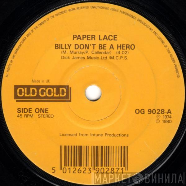 Paper Lace - Billy Don't Be A Hero