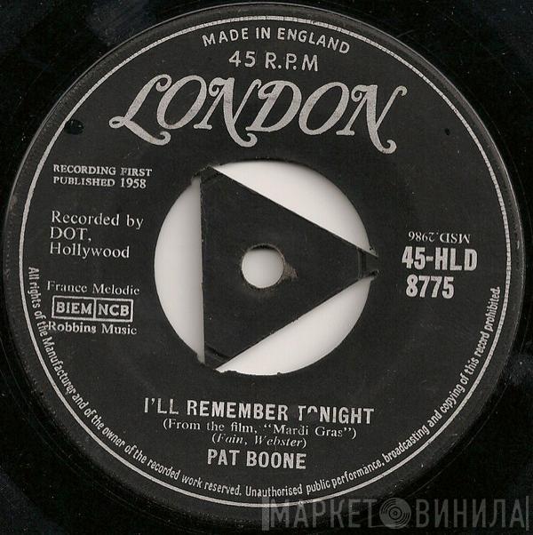 Pat Boone - I'll Remember Tonight