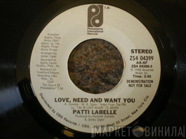 Patti LaBelle - Love, Need And Want You