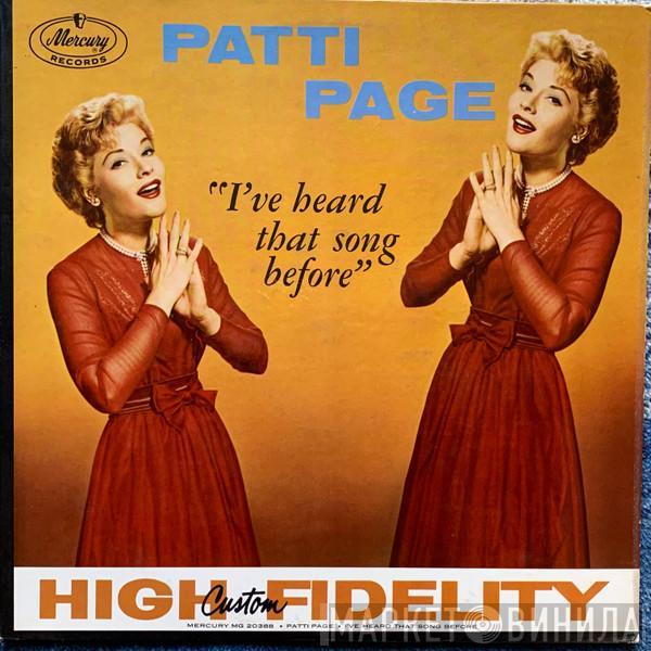 Patti Page - I've Heard That Song Before