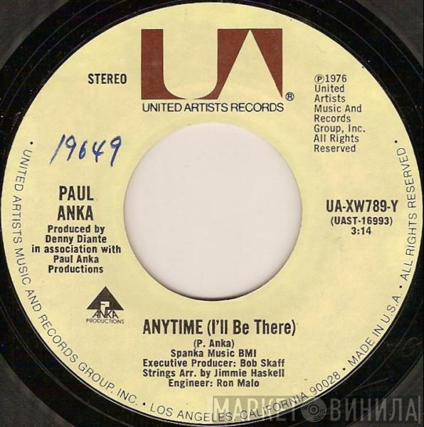  Paul Anka  - Anytime (I'll Be There) / Something About You