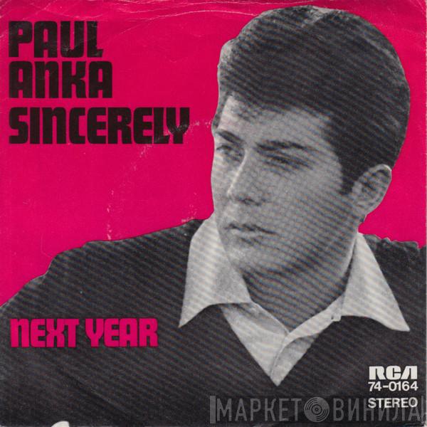  Paul Anka  - Sincerely