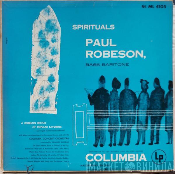 Paul Robeson - Spirituals And A Robeson Recital Of Popular Favorites