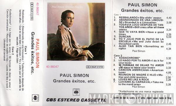  Paul Simon  - Grandes Éxitos, Etc.