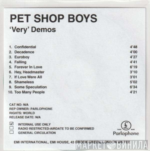  Pet Shop Boys  - Very Demos