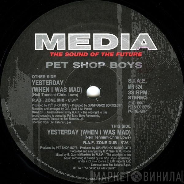 Pet Shop Boys - Yesterday (When I Was Mad)