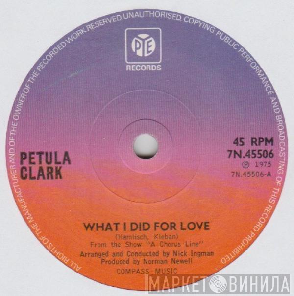 Petula Clark - What I Did For Love