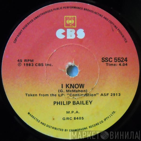  Philip Bailey  - I Know