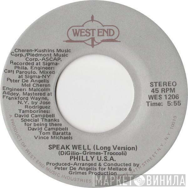 Philly U.S.A. - Speak Well