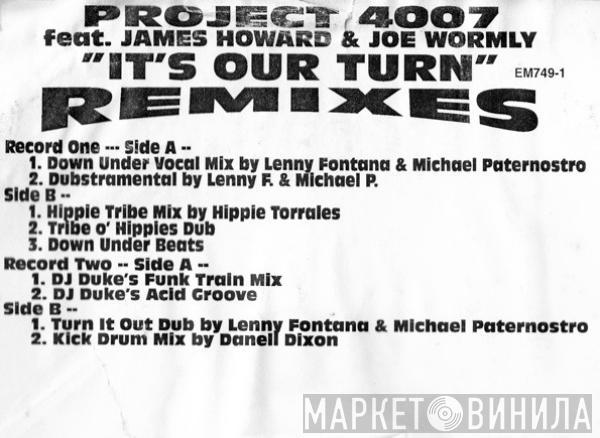 Project 4007, James Howard, Joe Wormly - It's Our Turn (Remixes)