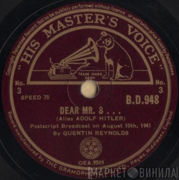 Quentin Reynolds - Dear Mr. S... (Alias Adolf Hitler)