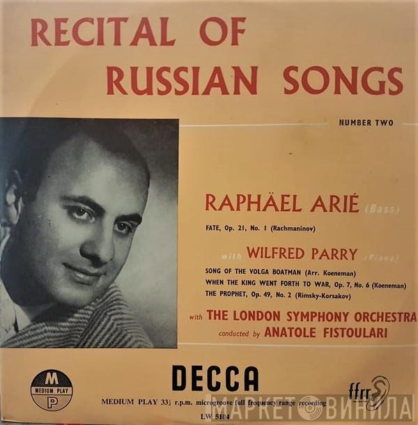  Raffaele Arié  - Recital of Russian Songs / Number Two