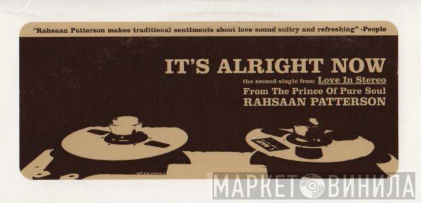 Rahsaan Patterson - It's Alright Now