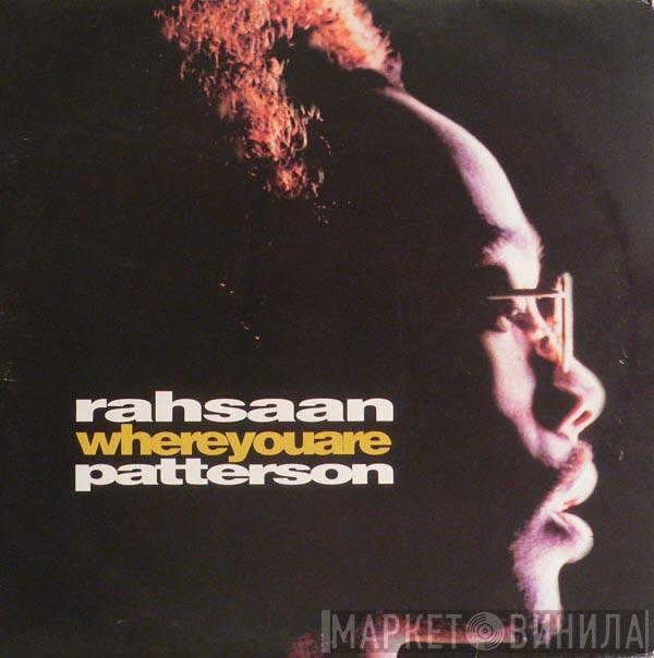 Rahsaan Patterson - Where You Are