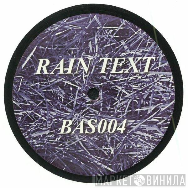 Rain Text - 2