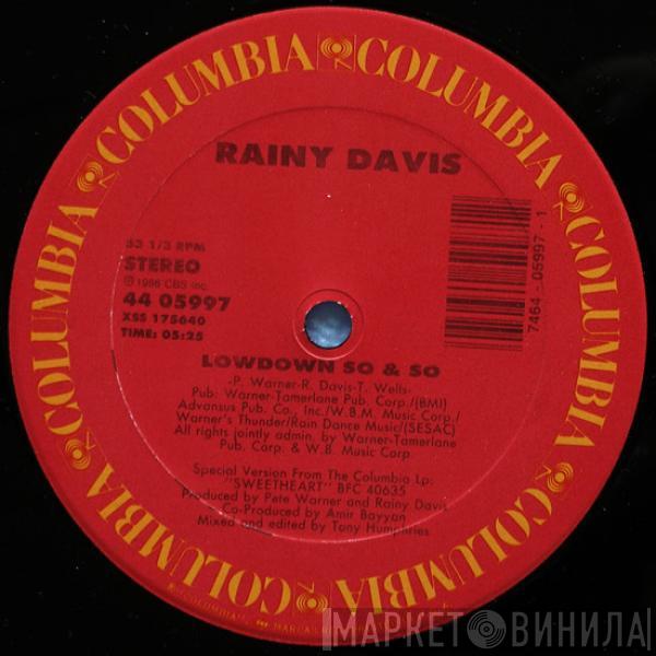 Rainy Davis - Lowdown So & So