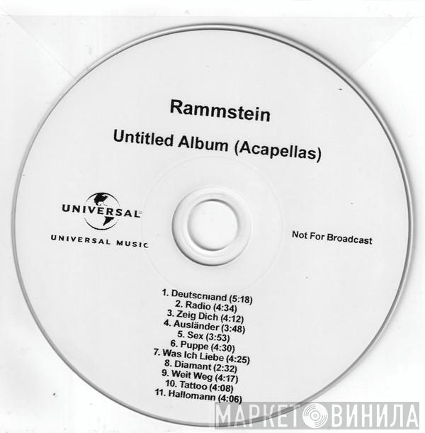  Rammstein  - Untitled Album (Acapellas)