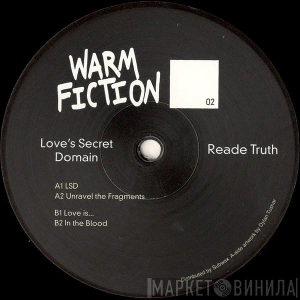 Reade Truth - Love's Secret Domain EP
